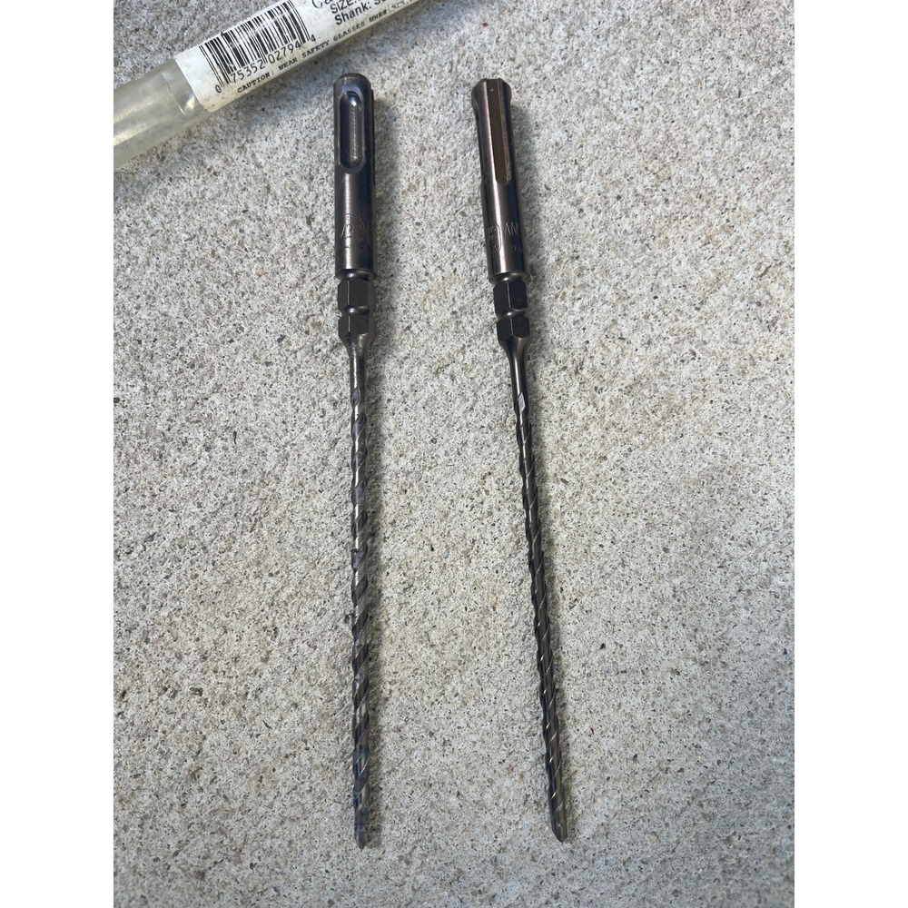 Powers Fasteners 2pc Hex Tapper SDS Plus Masonry Drill Bits 5/32 x 7
